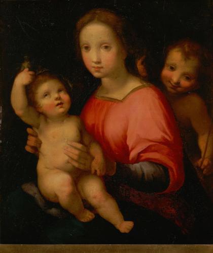 Andrea del Sarto Maria mit Kind und Johannesknaben France oil painting art